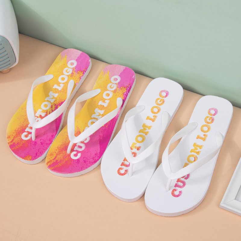 Unisex Style Customized Logo Slides Slippers Fashional Home And Beach Fitting Flip-flops Slippers