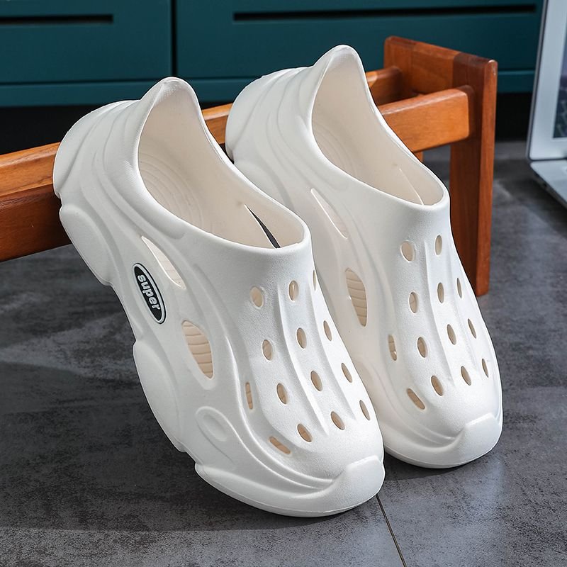 Beach Sandals Slides Slippers Breathable Non-Slip Thick Sole Odor-Resistant Men's Sport EVA Shoes Summer