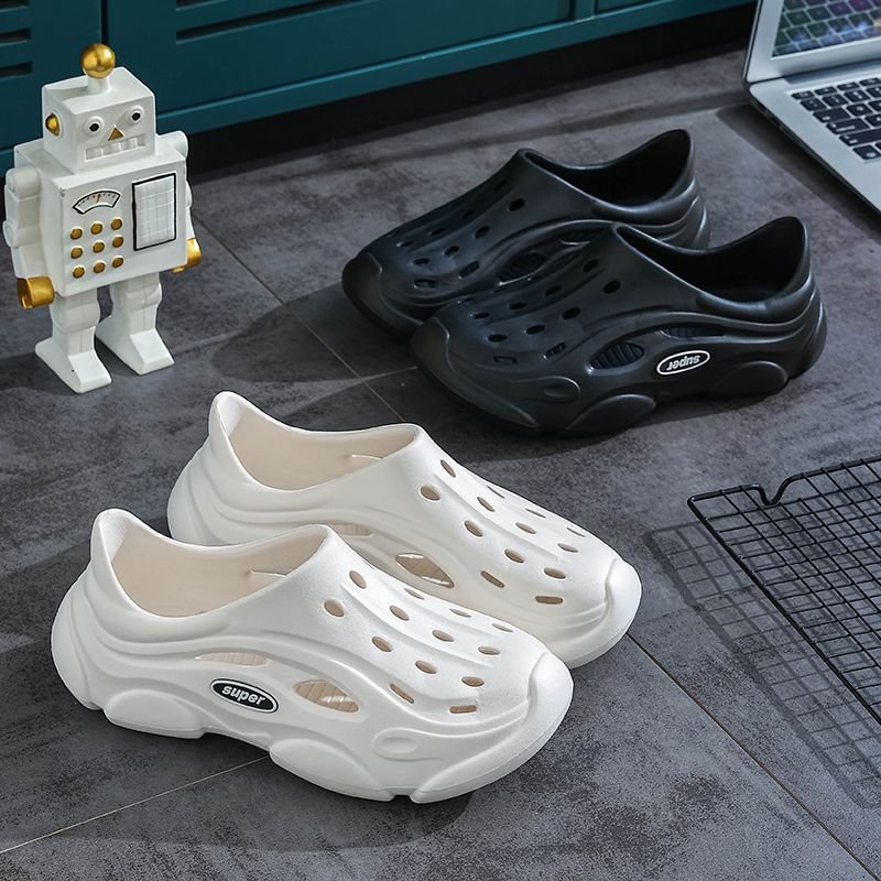 Beach Sandals Slides Slippers Breathable Non-Slip Thick Sole Odor-Resistant Men's Sport EVA Shoes Summer