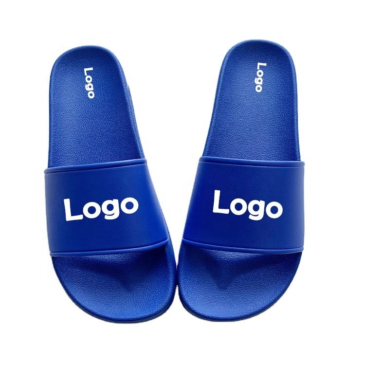 Stylish Fashion Custom Logo Slides Digital Print Slippers Air Cushion Sole Footwear Slide Slippers for Men and Ladies