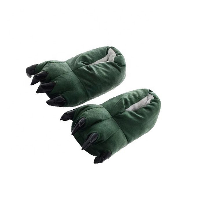 Fashionable Women Claws Slides Winter Indoor Fleece Slippers Couples home bedroom slippers House casual