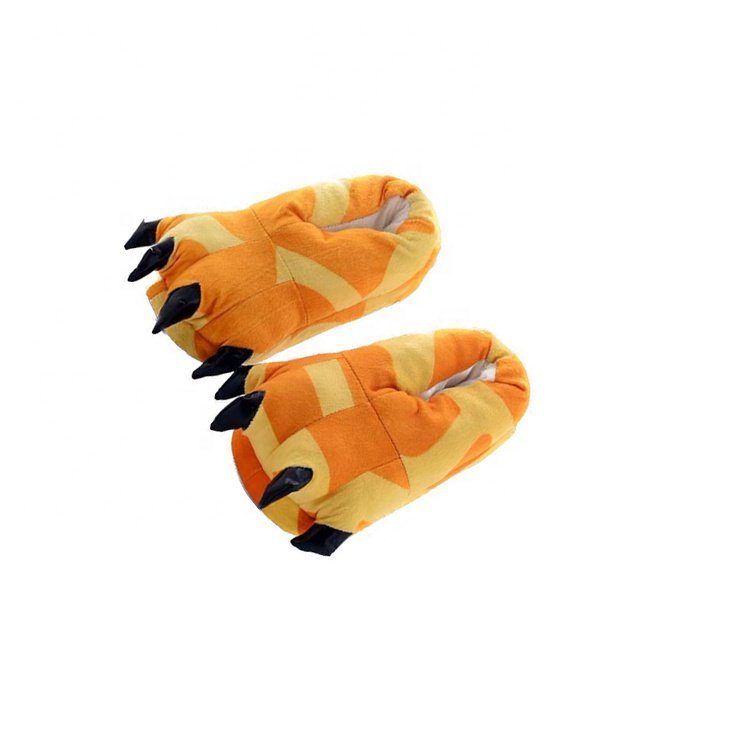 Fashionable Women Claws Slides Winter Indoor Fleece Slippers Couples home bedroom slippers House casual