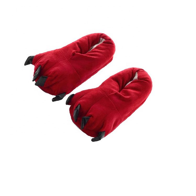 Fashionable Women Claws Slides Winter Indoor Fleece Slippers Couples home bedroom slippers House casual