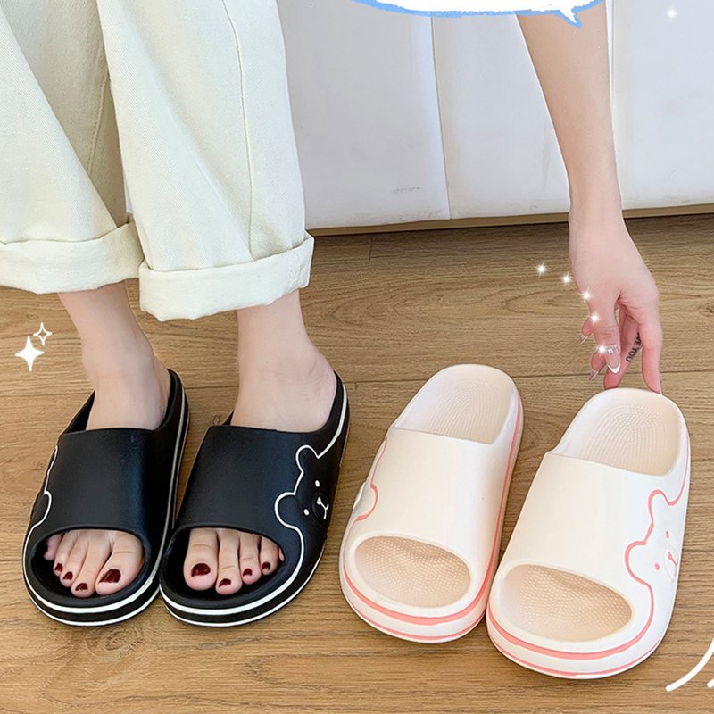 Cute Animal Women Slipper Sandal Eva Blank Summer Slides Beach Water Anti Slip Pillow Slide Slippers Platform Sandals