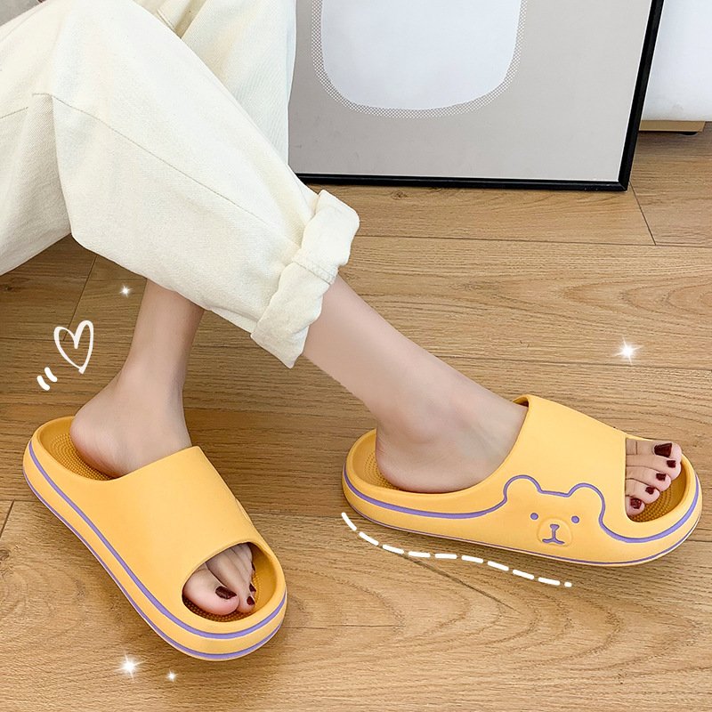 Cute Animal Women Slipper Sandal Eva Blank Summer Slides Beach Water Anti Slip Pillow Slide Slippers Platform Sandals