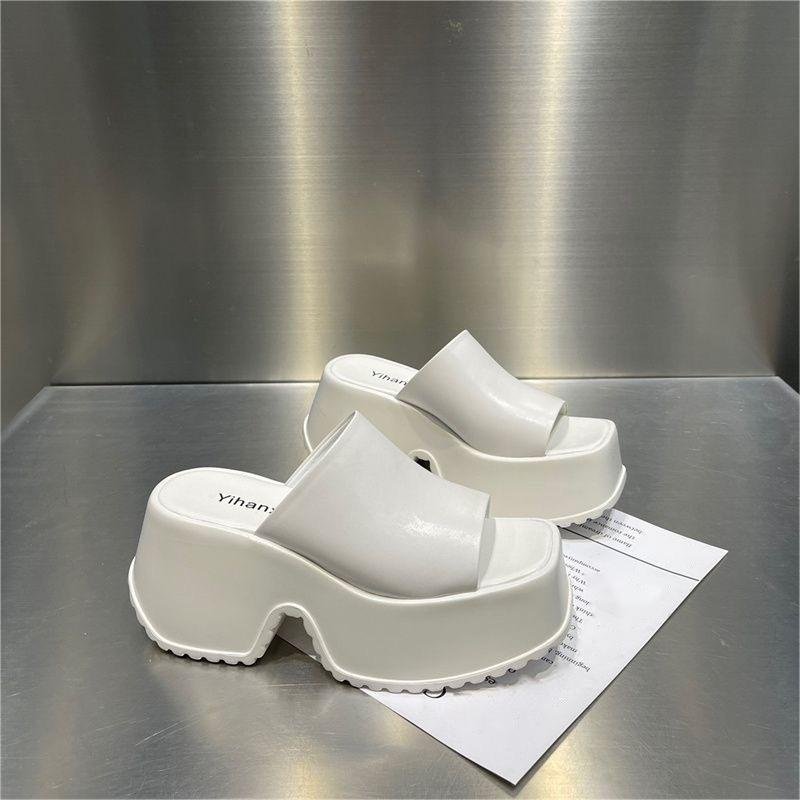 BUSY GIRL XW4761 Platform Sandals For Women Yellow Open Toe Wedges Women Shoes Goth Punk Sandals Shoes Summer Beach Slippers