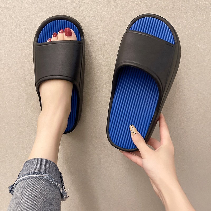 Women Mens Slides Slippers Summer Outdoor Platform Slippers Indoor Bath Flat Shoes