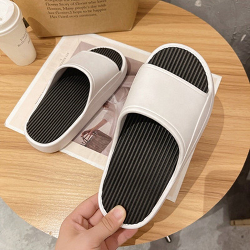 Women Mens Slides Slippers Summer Outdoor Platform Slippers Indoor Bath Flat Shoes