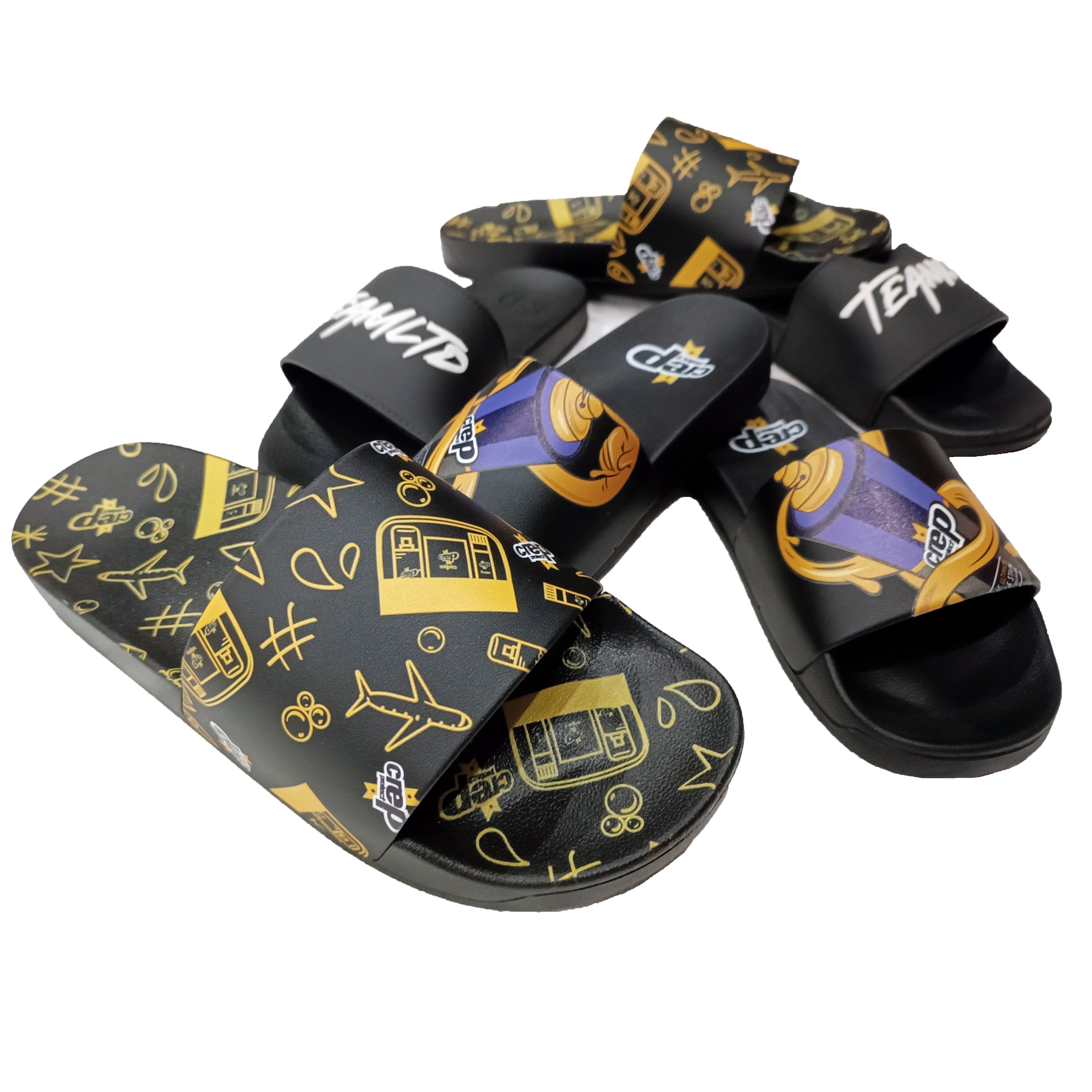 Sandal Pvc Beach Walk Slipper New Slipper Printer Custom Rubber Slide Designer Beach Slippers