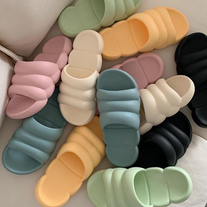 Wholesale summer slide slippers open toe pantuflas for woman