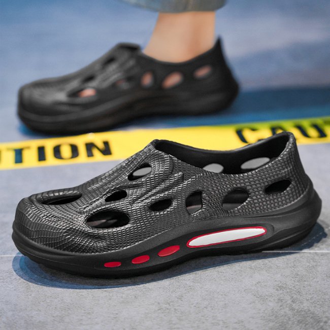 Hedian Wear-resistant Men Sandals Beach Clogs Slide Slippers Hole shoes Custom Garden Shoes Non-slip Eva clogs men Clogs Shoes