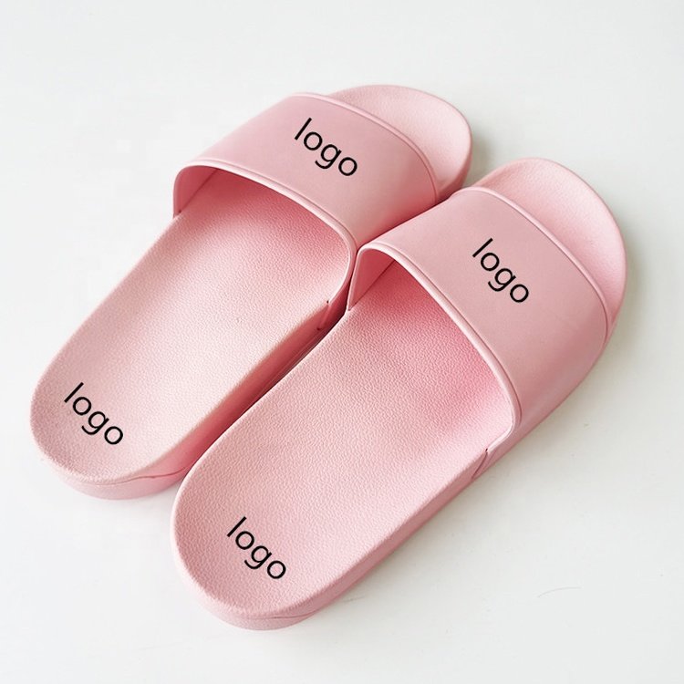 2022 fashionable pvc sandals low moq slides slippers for women custom sliders luxury flat sandals