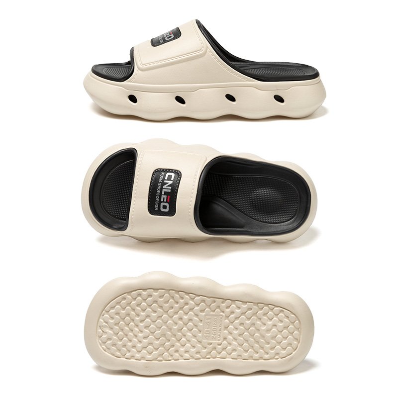 2024 New Slipper Thick Bottom Dual Color Men's Shoes Non-slip Anti Order Slides Slippers for Men and Women Sporty Slipper