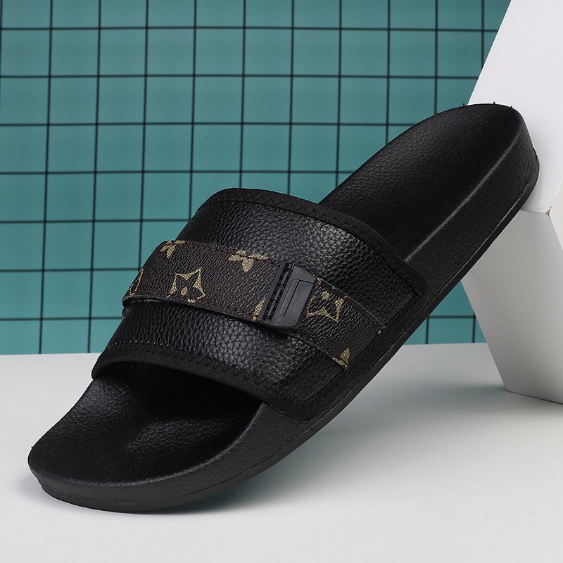 Luxury Catalog Contact me Logo Custom Slide Sandals slipper man Cozy Indoor Rubber Cow Print slides slippers