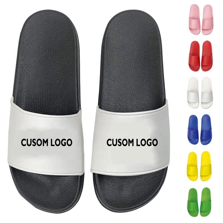 Comfortable Multiple Colors Blank Sandals Custom Logo Rubber Slippers Anti slip Footwear For Women and Men