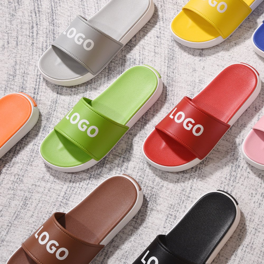 Comfortable Multiple Colors Blank Sandals Custom Logo Rubber Slippers Anti slip Footwear For Women and Men