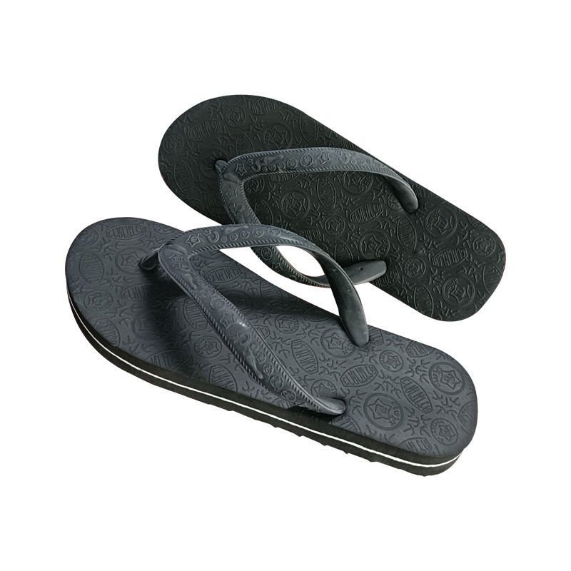 Hot flip-flops platform shoes rubber soles wear-resistant non-slip odor-resistant summer men's fashion casual slippers