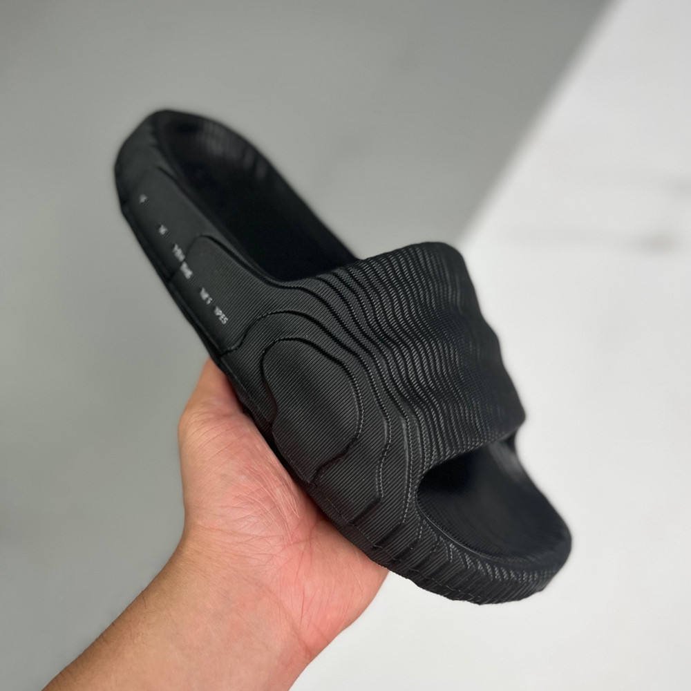 Ready Stock Men's Adilette 22 Slides 20223 Original Quality Black Grey Acupressure Slippers Winter Wholesale House Slippers