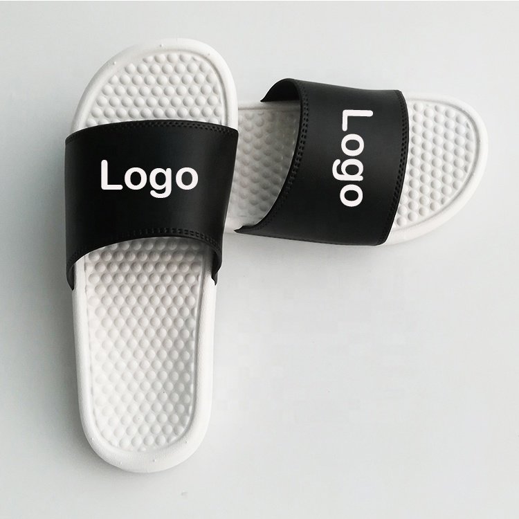 Custom Designer Slides PVC EVA Slippers Sandals ,Unisex Men's Massage Sole Slippers ,Plain Blank Men Custom Slide Footwear
