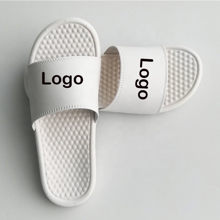 Custom Designer Slides PVC EVA Slippers Sandals ,Unisex Men's Massage Sole Slippers ,Plain Blank Men Custom Slide Footwear