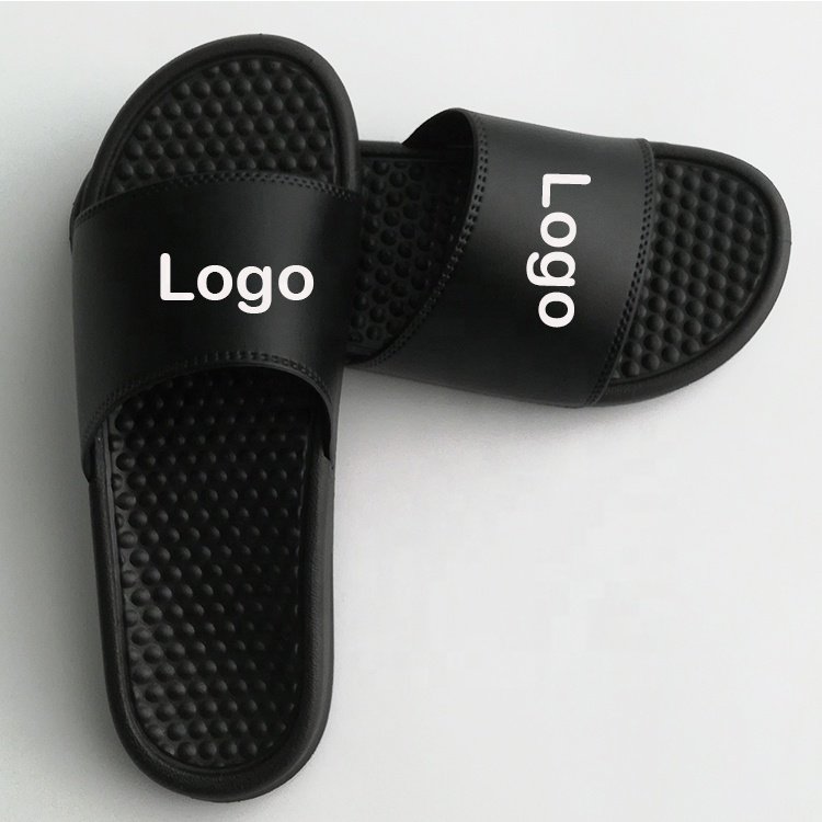 Custom Designer Slides PVC EVA Slippers Sandals ,Unisex Men's Massage Sole Slippers ,Plain Blank Men Custom Slide Footwear