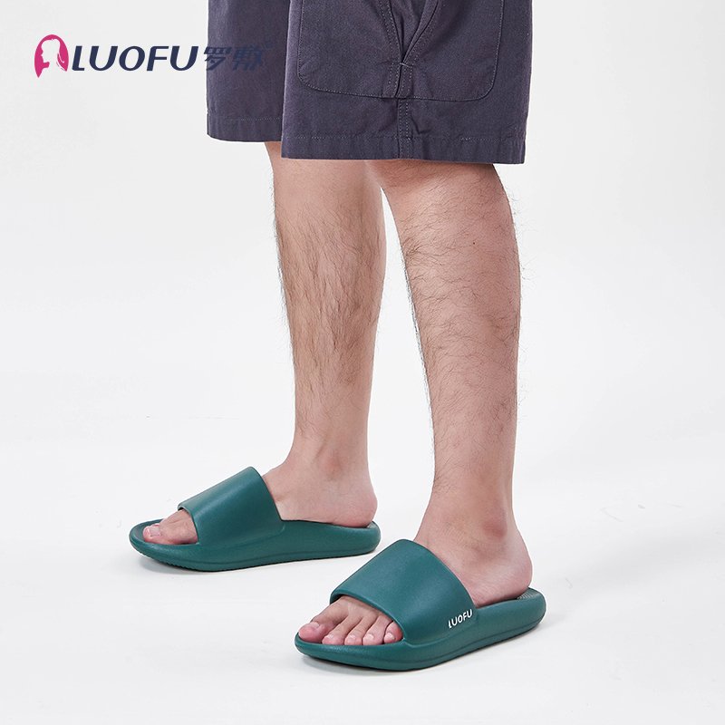LUOFU Slippers men's summer indoor home non-slip thick bottom go out for a walk on the runway arch support outdoor slides