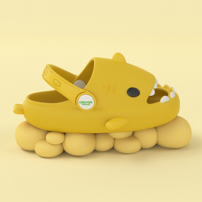Low MOQ Custom LOGO Home Slippers Cartoon Shark Soft Slippers for Women and Men Toddler kids Slides Slippers