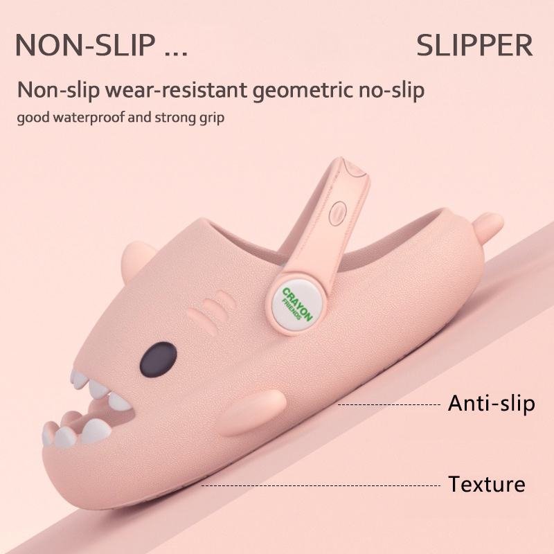 Low MOQ Custom LOGO Home Slippers Cartoon Shark Soft Slippers for Women and Men Toddler kids Slides Slippers