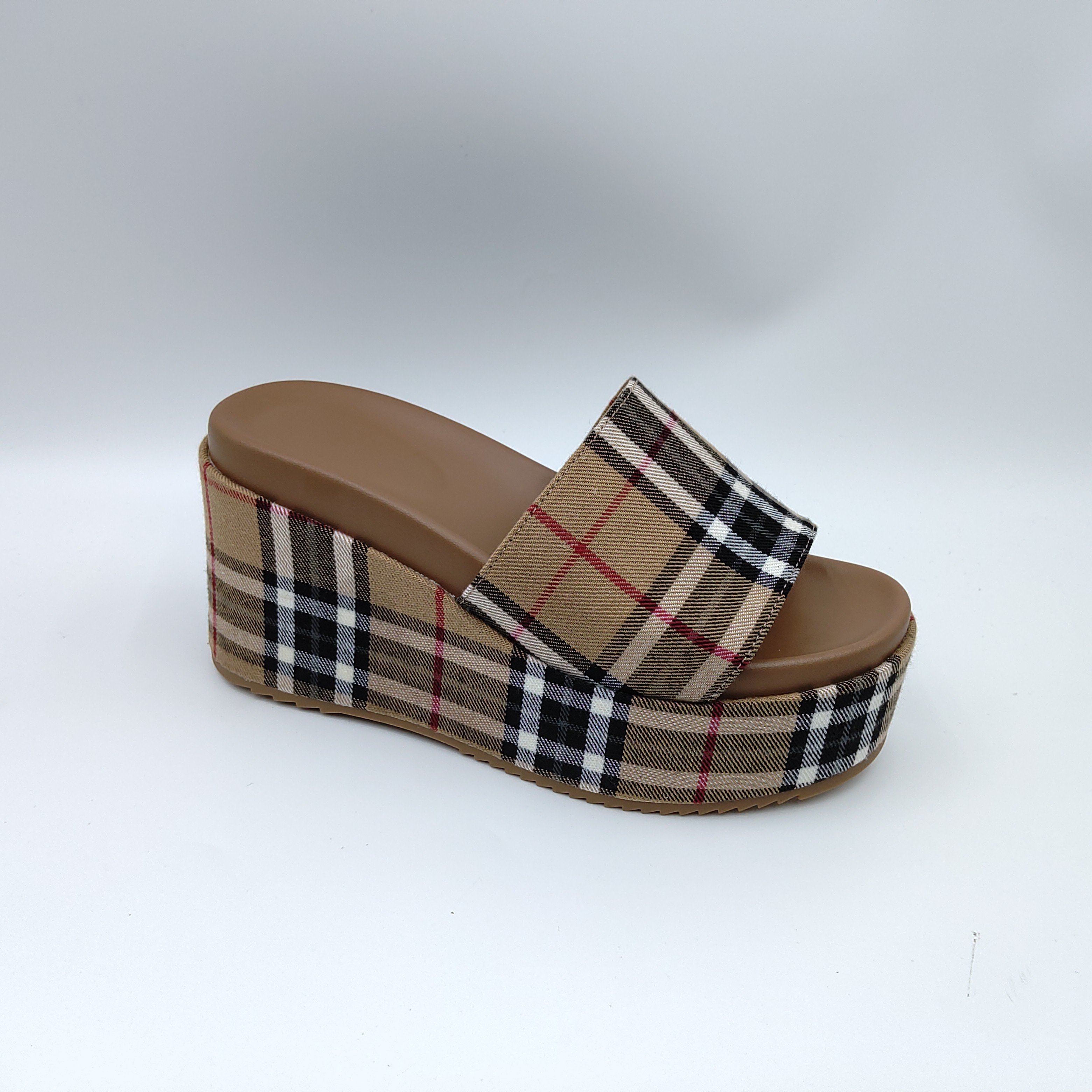 Women's Stylish Open Toe Chunky Wedges Heeled Slippers Comfortable Design for Summer Platform Slipper Light Weight women shoes