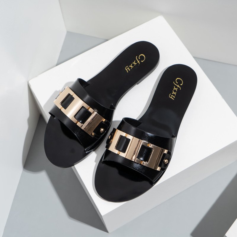 PVC Blank Custom Logo Slippers Slides Footwear Sandals for Women and Ladies