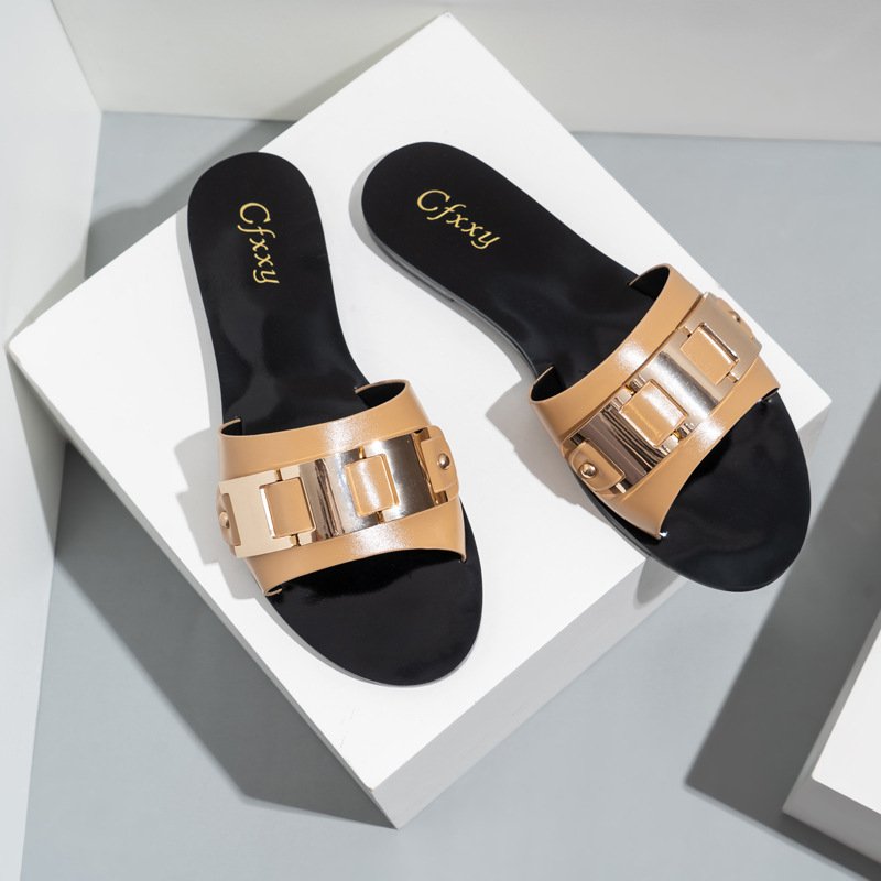 PVC Blank Custom Logo Slippers Slides Footwear Sandals for Women and Ladies
