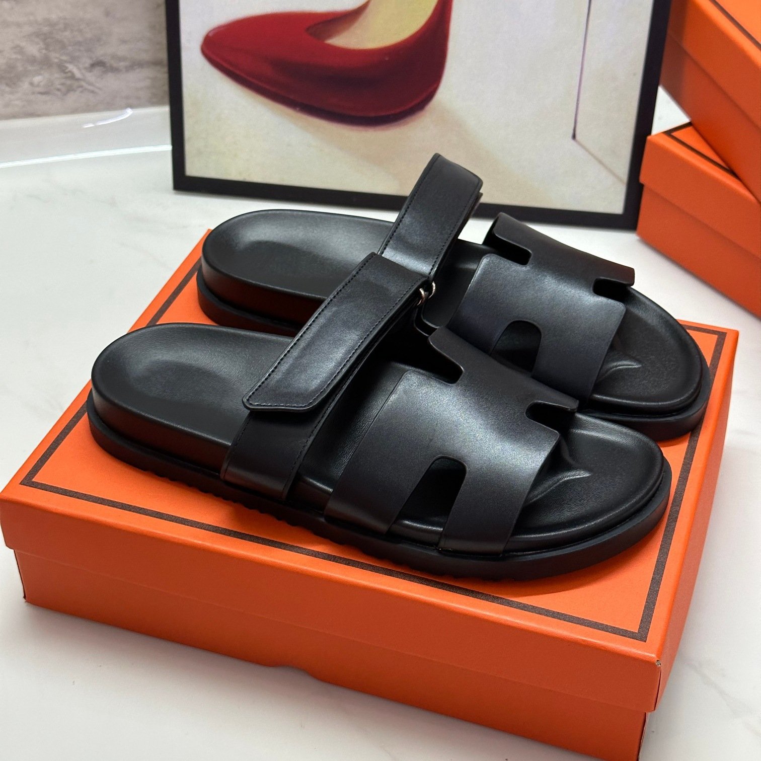 2024 Thick Soled Women Babouches Large Size Flat Sandals Men Summer Sandals Slippers Ladies Slides Slippers