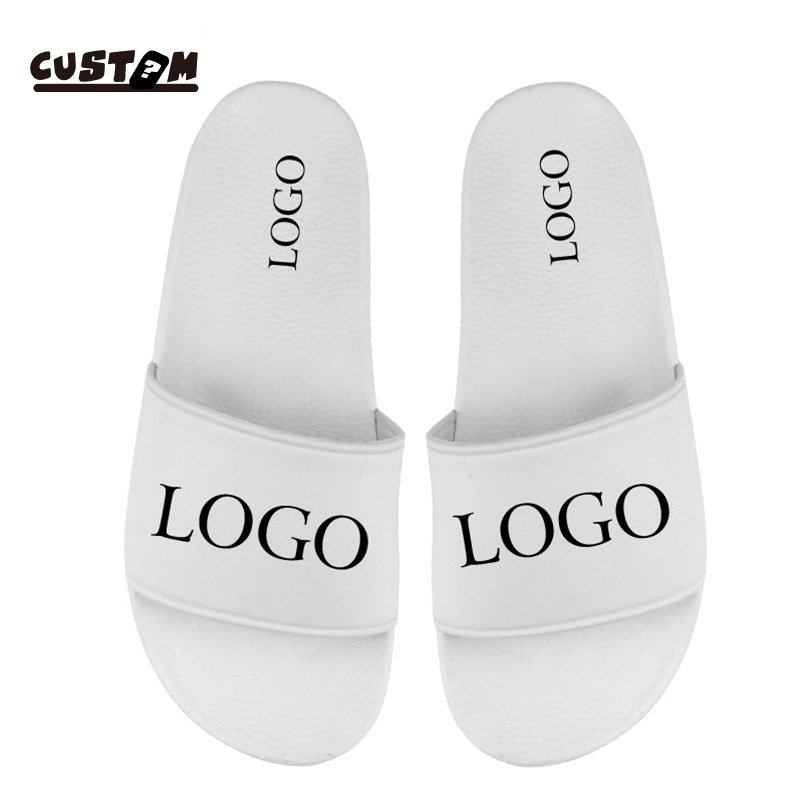 Hot sale PVC new flat slippers summer flat sandals men and women non-slip bathroom customized PVC slippers