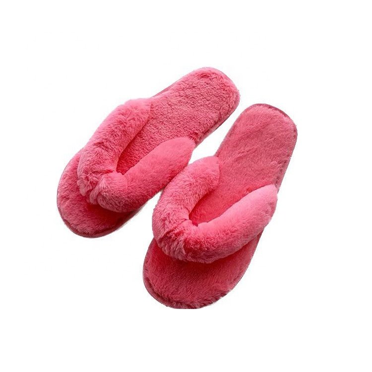 Ladies fashion Fur Flip flops Fluffy House Indoor Home women's designer Winter furry Slippers
