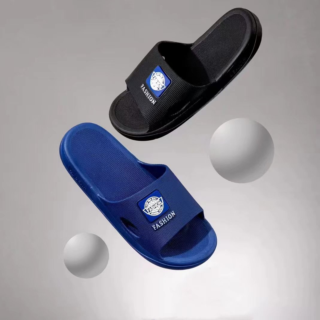Beach Sandals Non-Slip Men Indoor Outdoor Hotel Bathroom Summer Slides Slippers 2024 New