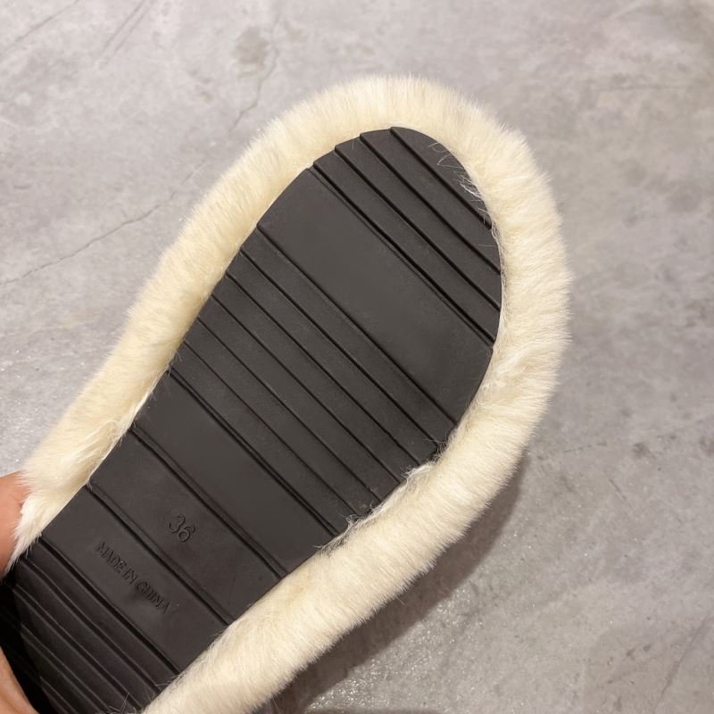 OEM Ladies Girl Decoration Warm Fluffy Furry Slippers Autumn & Winter Fuzzy Indoor Plush Slipper Fur Slides Slippers for Women