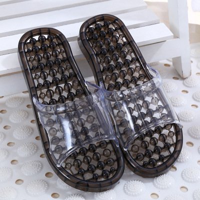 Hot selling non-slip indoor hard-wearing women slippers ladies clear jelly slippers