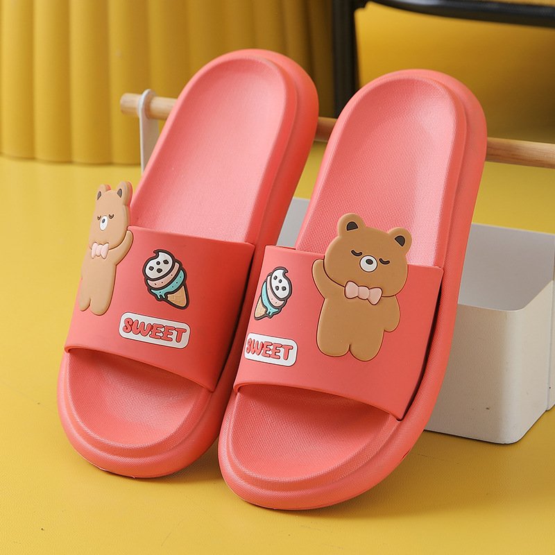 Nicecin Hot Sale Bear Summer EVA Injection Slide Anti-slip New Design Summer Man Woman Slippers Outdoor Indoor Beach Slippers