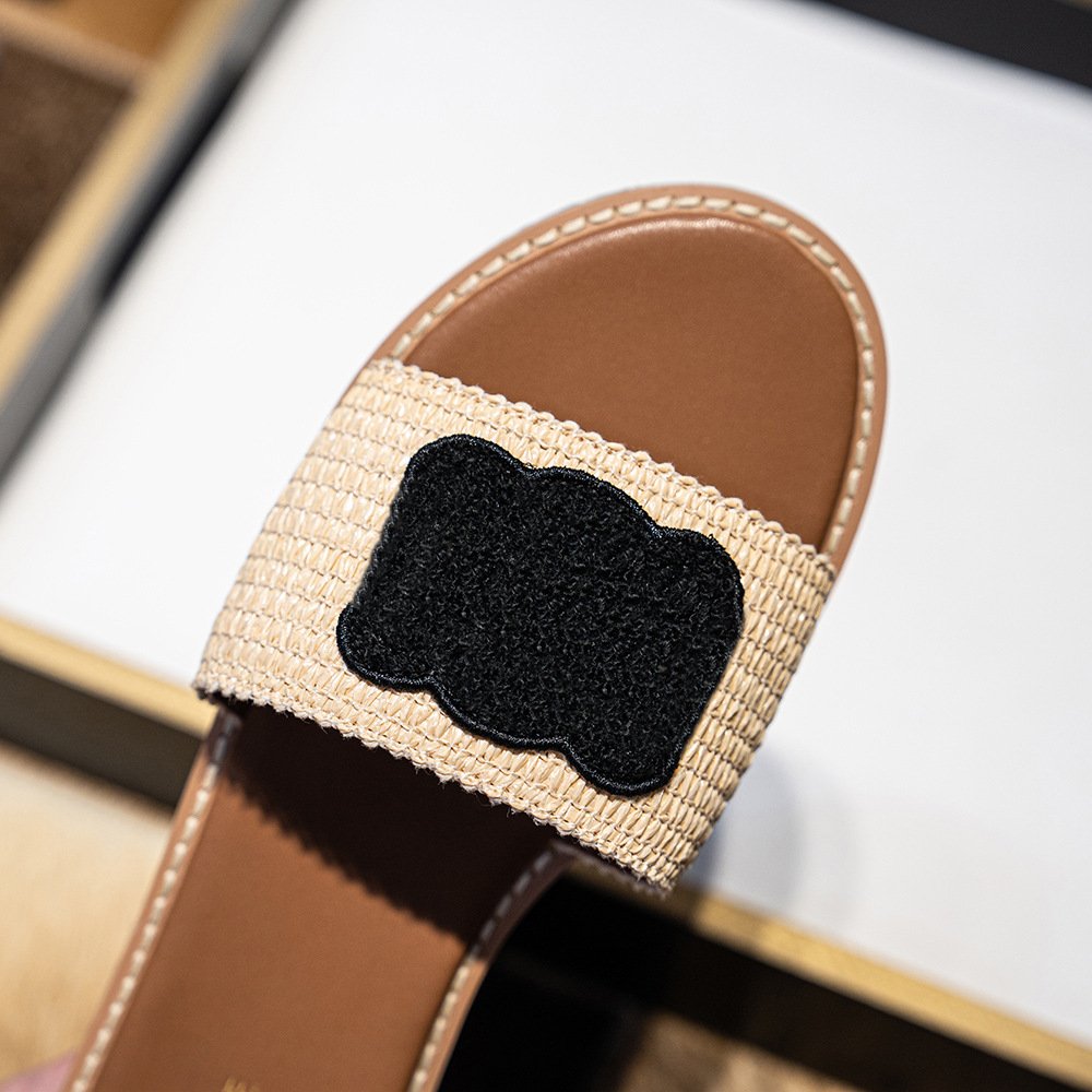 Wholesale Designer Famous brand Luxury slippers Casual custom summer Beach women's slippers