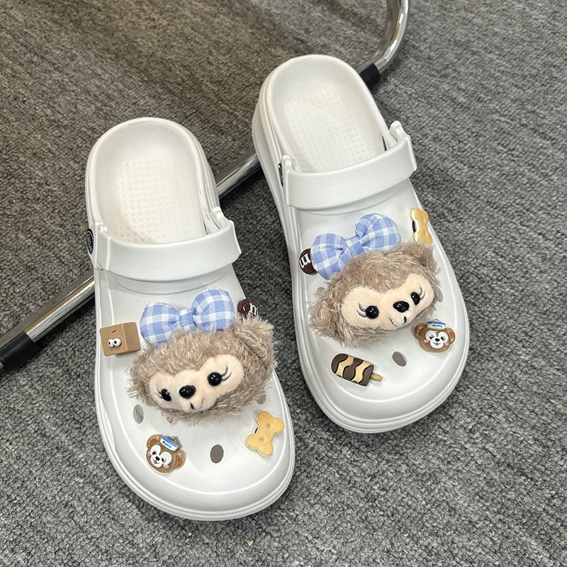 Summer Designer Luxury Chinelo Slide Pantuflas de Mujer Non Slip EVA Foam Platform Chunky Heel Slides Slippers for Women Lady