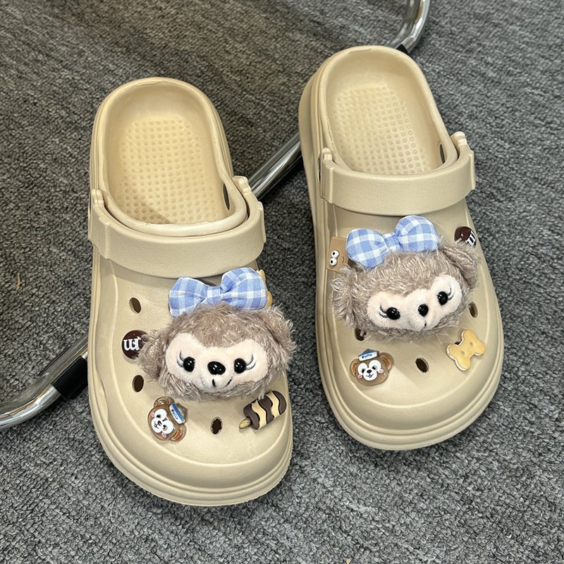 Summer Designer Luxury Chinelo Slide Pantuflas de Mujer Non Slip EVA Foam Platform Chunky Heel Slides Slippers for Women Lady