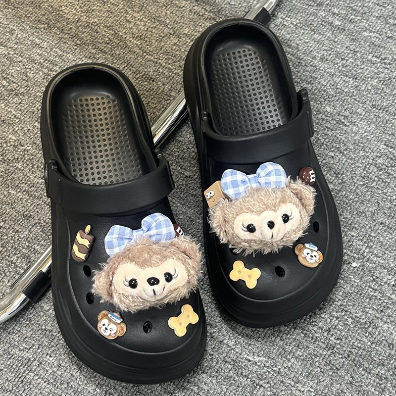 Summer Designer Luxury Chinelo Slide Pantuflas de Mujer Non Slip EVA Foam Platform Chunky Heel Slides Slippers for Women Lady