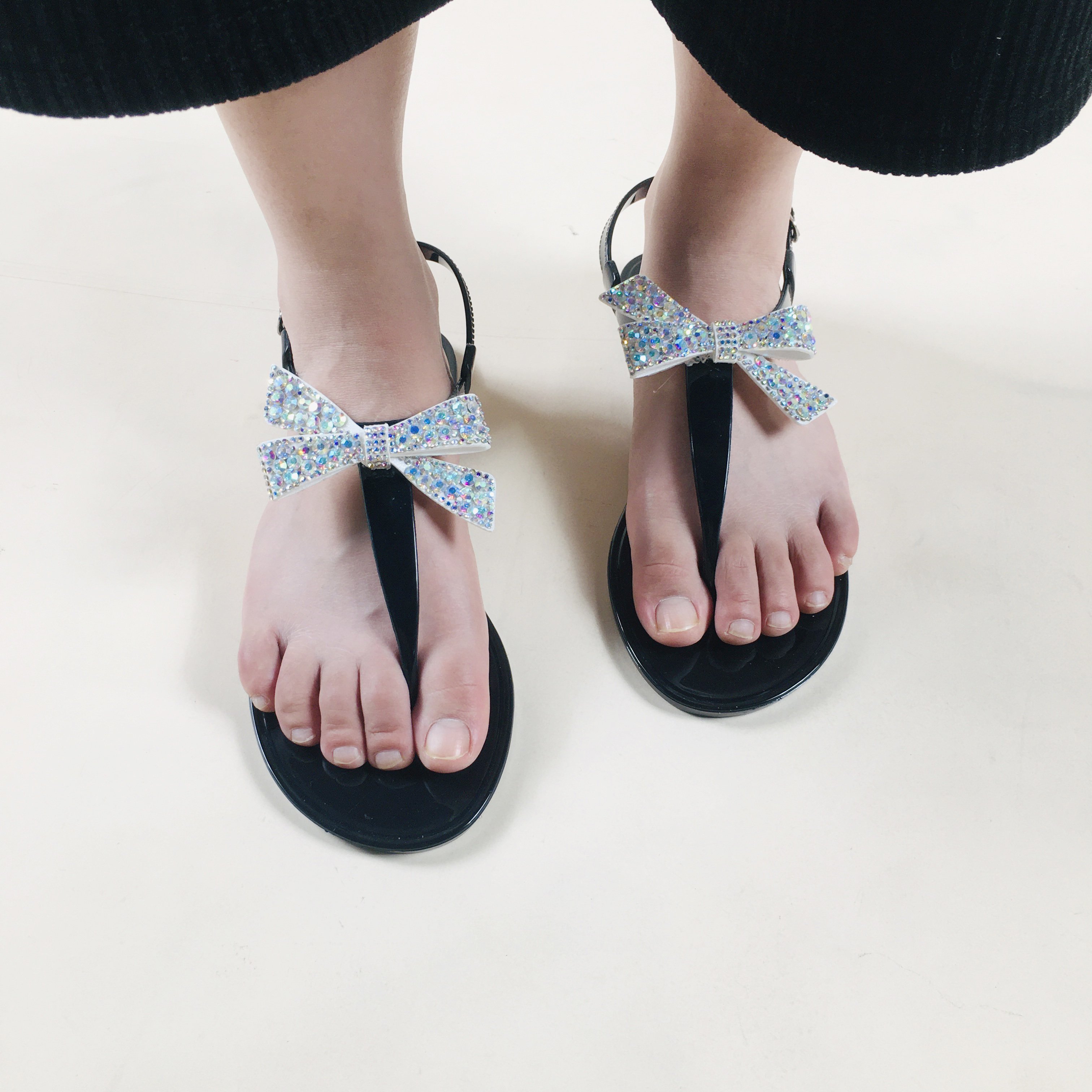 Shoes Slides Women Flip-Flops Ladies Woman Sandals 2022 Sandal Summer Custom And Wholesale diamond Jelly Slippers