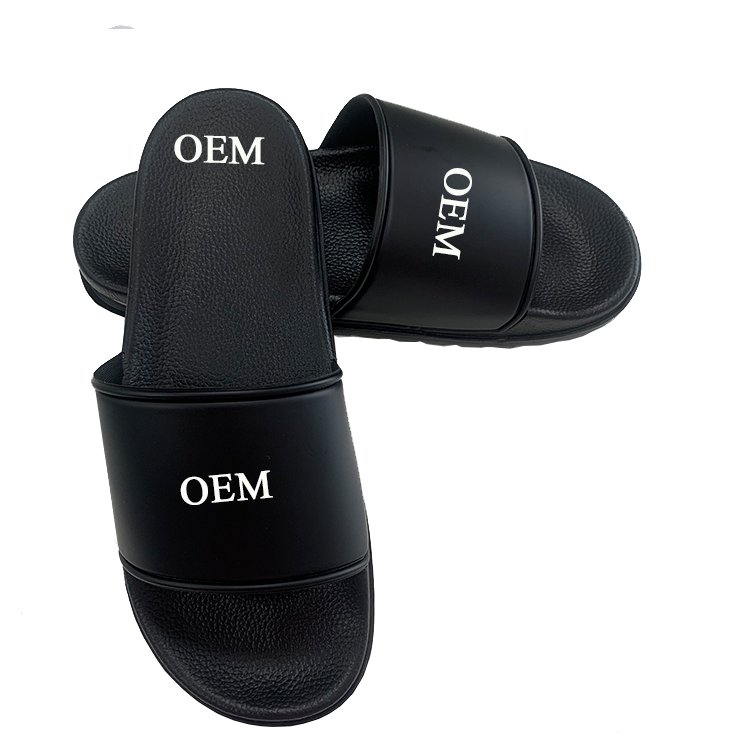 2024 New Home Non-slip Outdoor Casual Men's Slippers Beach Outdoor Blue Color Cheap Unisex PVC Waterproof High Bottom Slippers