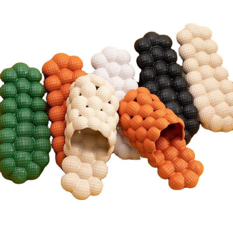 New Colorful Wholesale High Quality Massage Pink Men Women Slippers Sandals Wrap Ball Bubble Slides