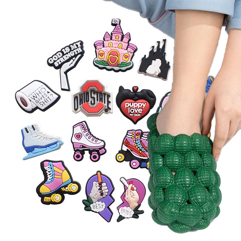 New Colorful Wholesale High Quality Massage Pink Men Women Slippers Sandals Wrap Ball Bubble Slides