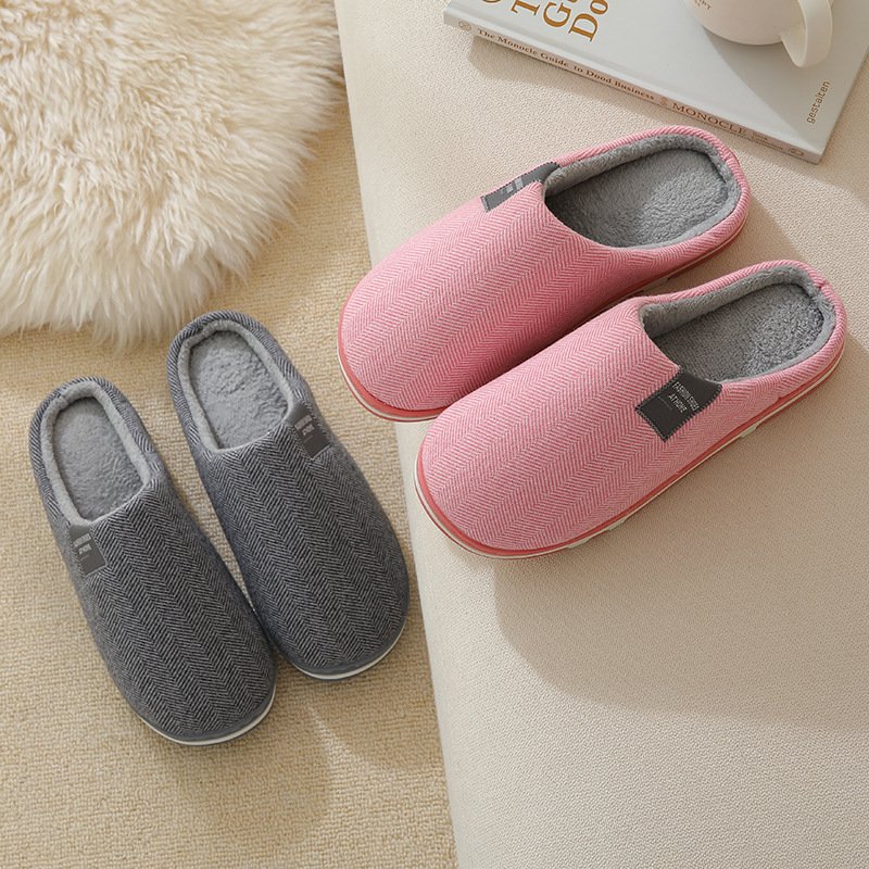 Custom Logo Solid Colors Wholesale Unisex Warm Indoor Urban Cozy Soft Indoor House Slippers
