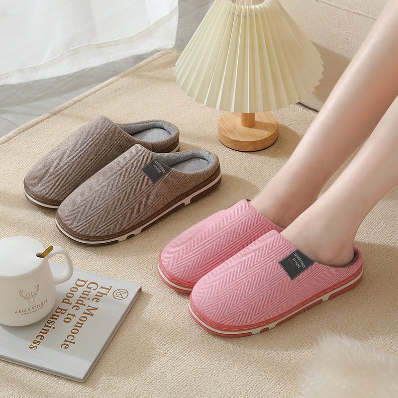 Custom Logo Solid Colors Wholesale Unisex Warm Indoor Urban Cozy Soft Indoor House Slippers