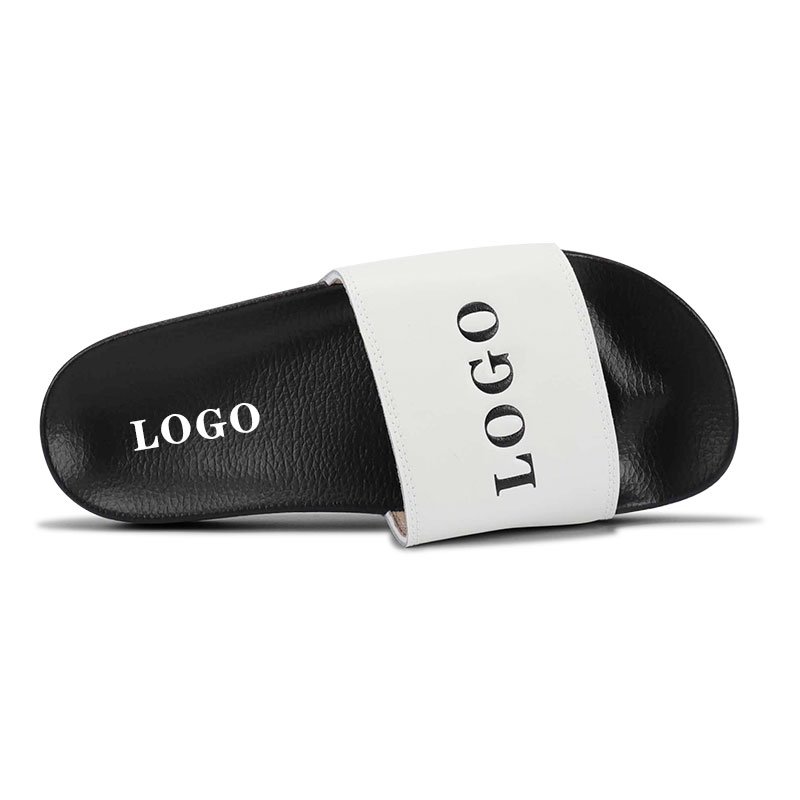Xsheng Custom Slide 3d Embossed Slide Sandal Anti-Slippery Slippers Pu Upper Flip-Flops Slippers Rubber Upper Slides Slippers