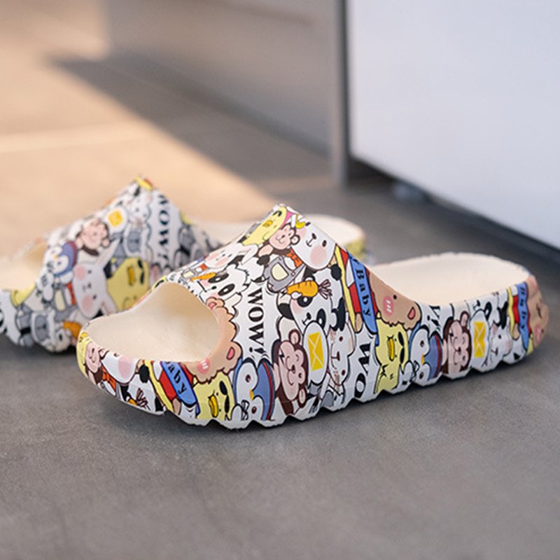 Fashion EVA Beach Slipper Kingdom Bathroom Full Print Custom Logo Cartoon Animal Slides Slippers Men Women